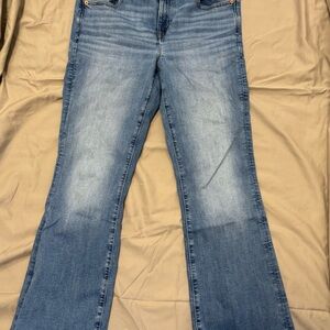 American Eagle medium wash kick boot jeans